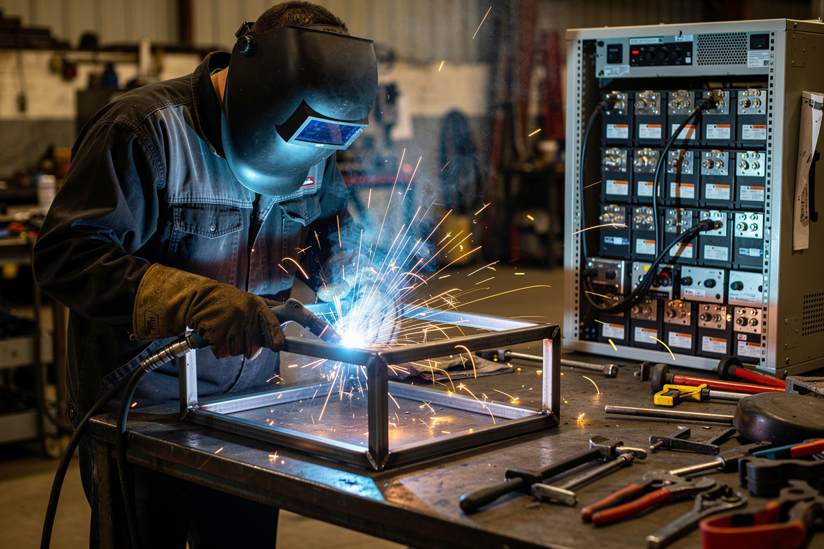 Welding LiFePO4 Battery Bank Enclosures: Steel Frame Build for Home Solar