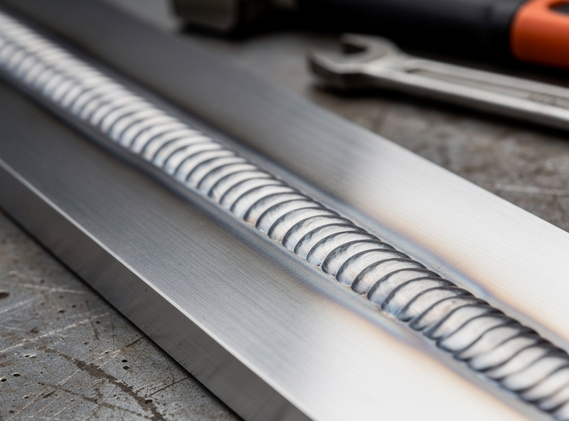 A clean defect-free TIG weld bead with uniform ripples shown after correcting contamination and shielding issues