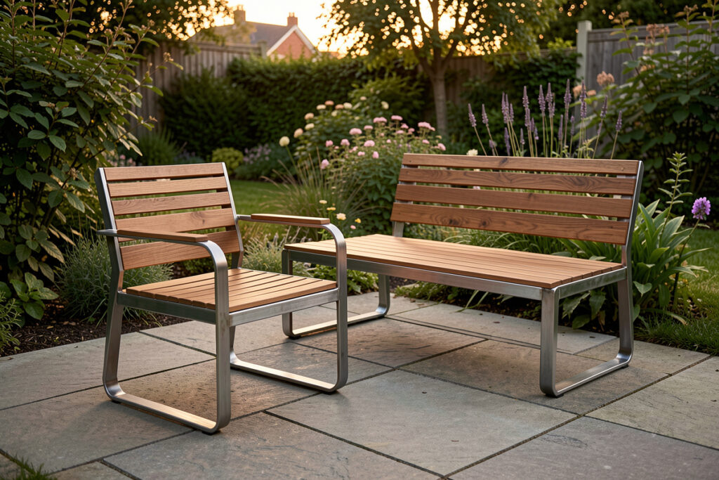 Welded Outdoor Furniture: Chair and Bench Plans
