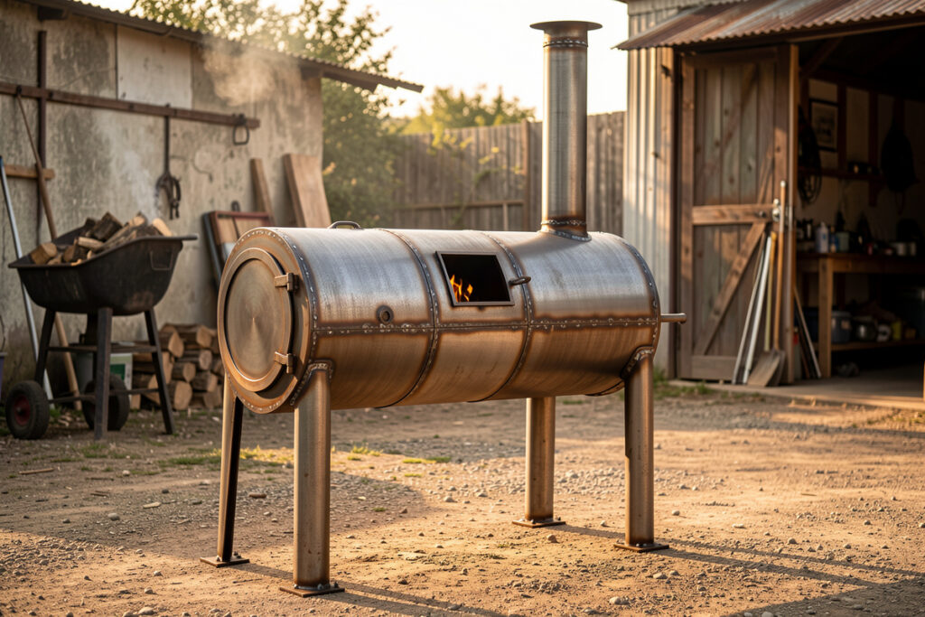 Welding a BBQ Smoker at Home: Offset Build Plans