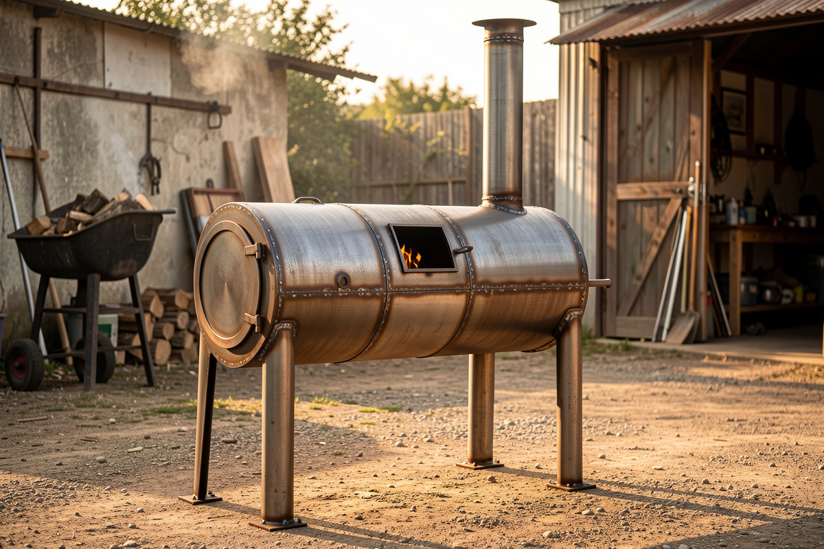 Welding a BBQ Smoker at Home: Offset Build Plans