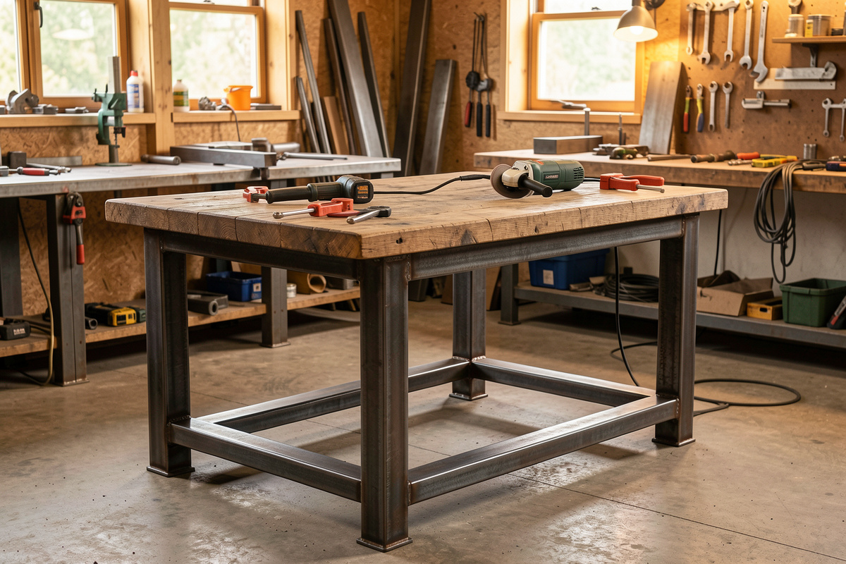 How to Weld a Steel Workbench Frame (Plans + Cut List)