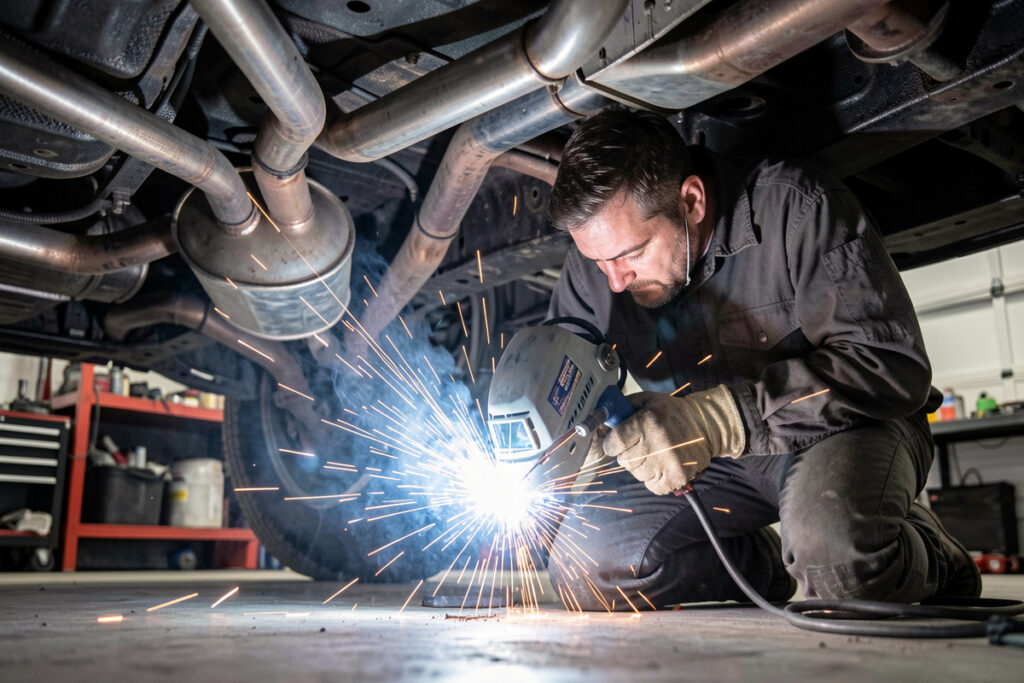 How to MIG Weld an Exhaust Pipe Without Blowing Through
