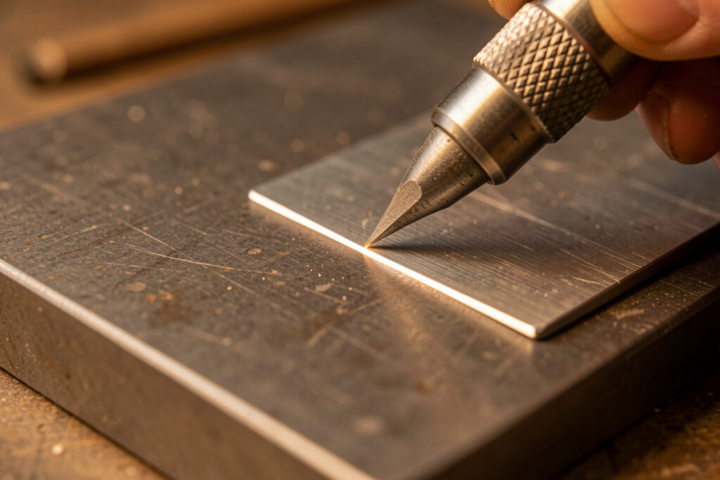 Scribing and Punching Metal: Accurate Lines and Hole Starts
