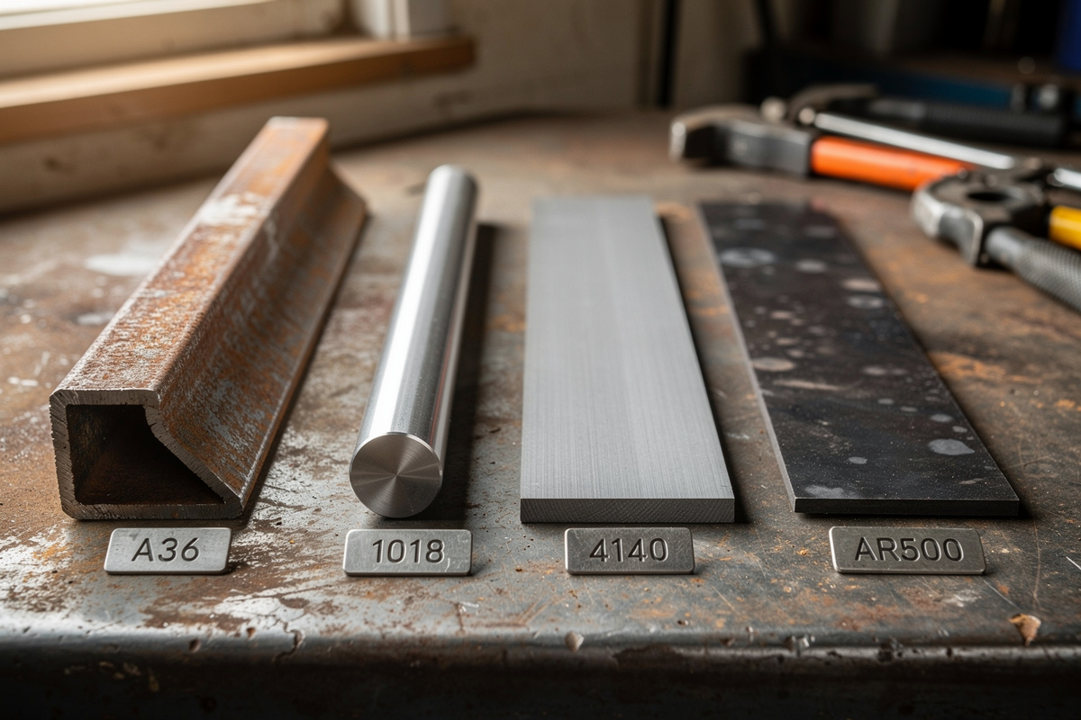 Steel Types for Welding: A36 vs 1018 vs 4140 vs AR500