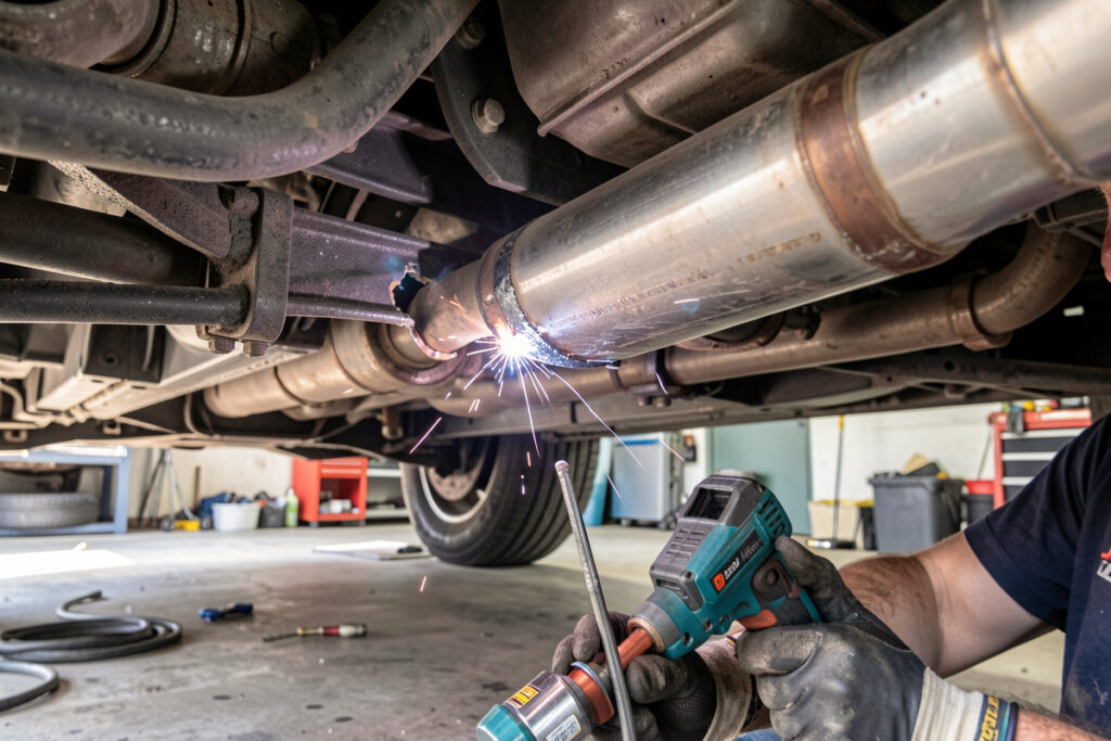 Welding a Broken Muffler Hanger or Bracket That Actually Lasts